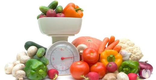 measuring vegetables in diabetes